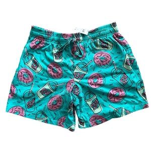The Simpsons Donut printed Men’s size small pull on shorts NWT